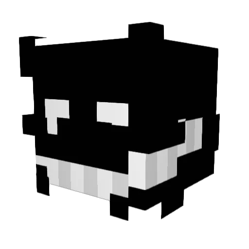 X_VENENO Minecraft avatar head, 3D render