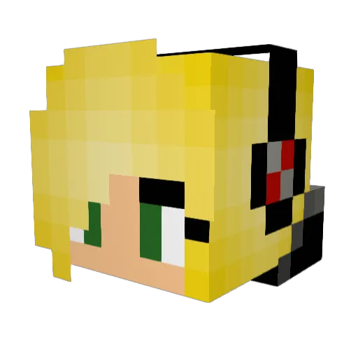 X_XHarpsX_X Minecraft avatar head, 3D render