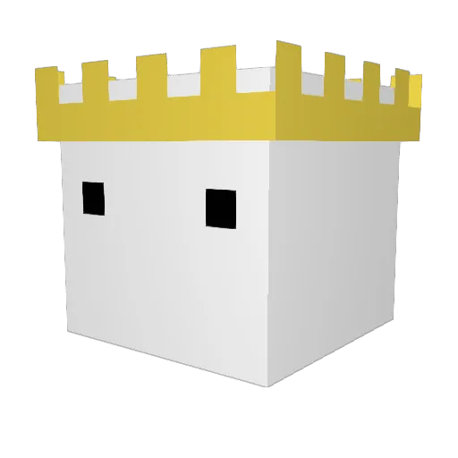 X_XQ Minecraft avatar head, 3D render