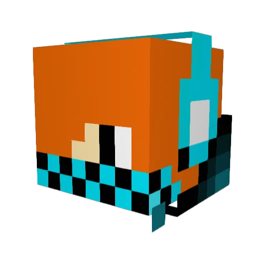 X_XenOX_X Minecraft avatar head, 3D render
