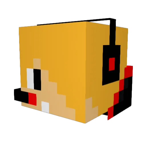 X__Killer Minecraft avatar head, 3D render