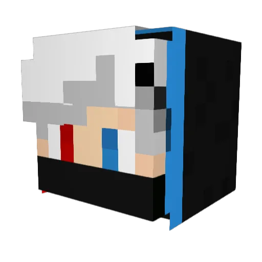 X__Luke__X Minecraft avatar head, 3D render