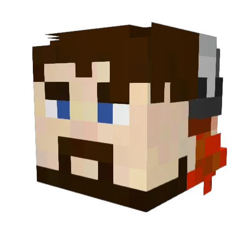 X__rangar Minecraft avatar head, 3D render