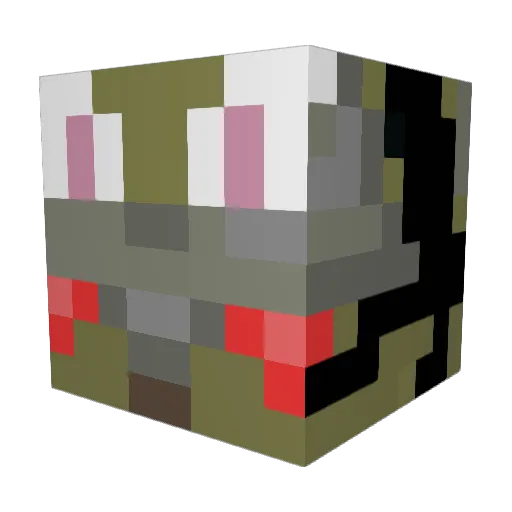 X__samurai__X Minecraft avatar head, 3D render