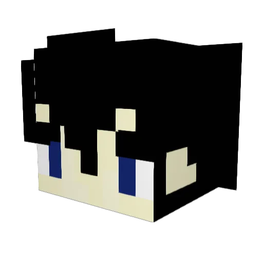 X_buy2 Minecraft avatar head, 3D render