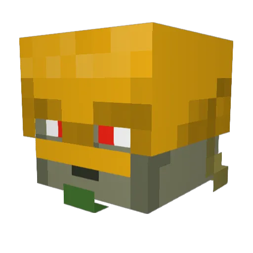 X_darkoxX123 Minecraft avatar head, 3D render