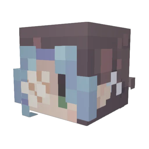 X_im_a_potato_X Minecraft avatar head, 3D render