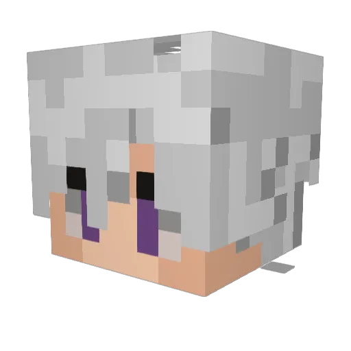 X_io_X Minecraft avatar head, 3D render