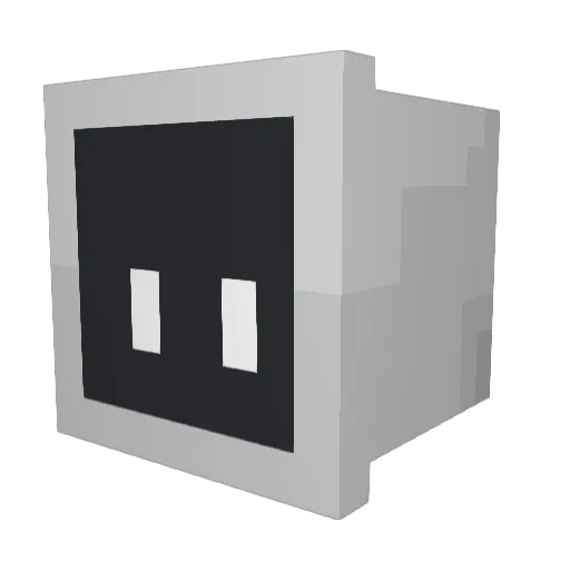X_l_X Minecraft avatar head, 3D render