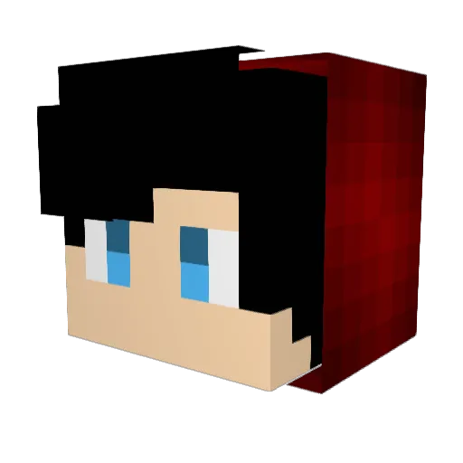 X_nerd_ops_X Minecraft avatar head, 3D render
