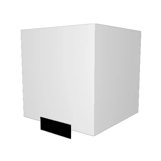 X_pogHuman Minecraft avatar head, 3D render