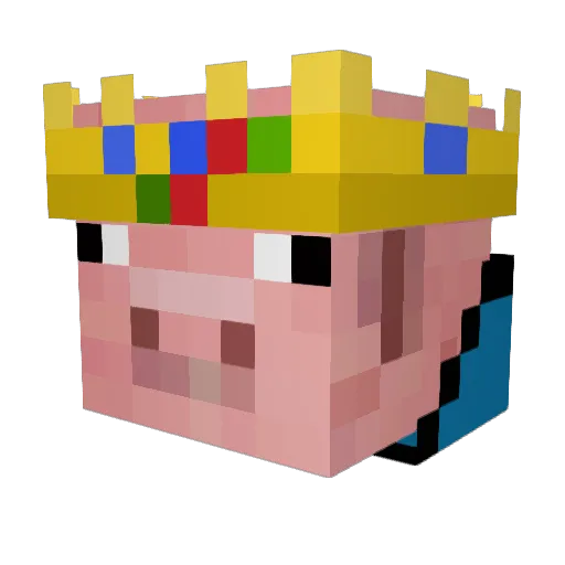 X_pro_Baldufa_X Minecraft avatar head, 3D render