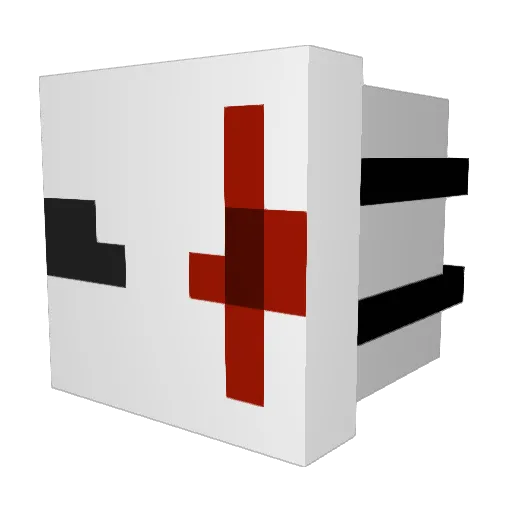 X_treble Minecraft avatar head, 3D render