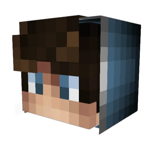 XaNeQuiLt Minecraft avatar head, 3D render