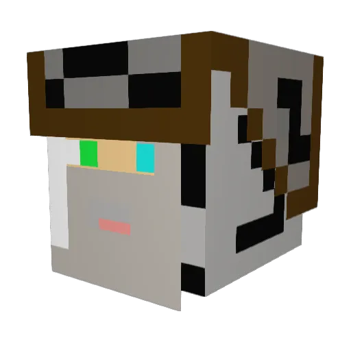Xa_lexande_rdas Minecraft avatar head, 3D render
