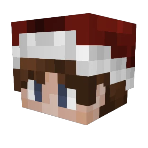 Xaaav59 Minecraft avatar head, 3D render