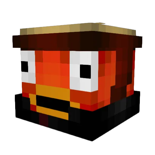 Xableus Minecraft avatar head, 3D render