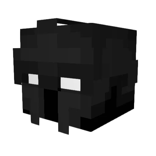 Xac1 Minecraft avatar head, 3D render