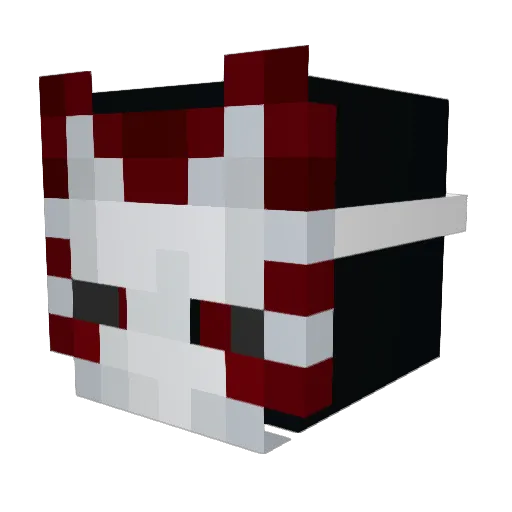 Xachi97 Minecraft avatar head, 3D render