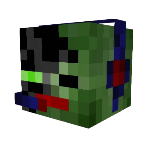 XacoBrainz Minecraft avatar head, 3D render