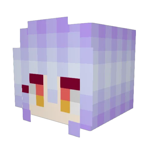 Xacora Minecraft avatar head, 3D render