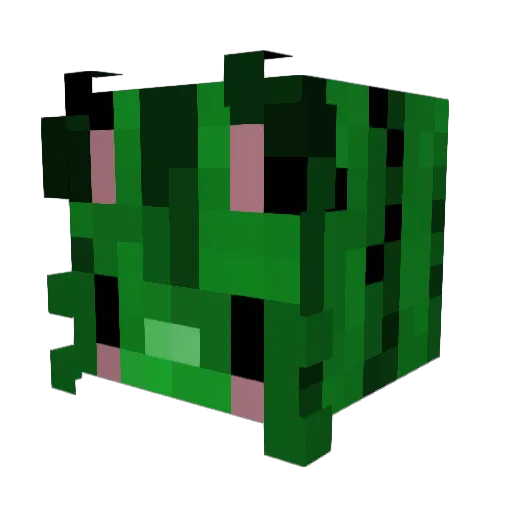 Xactus Minecraft avatar head, 3D render