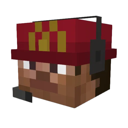 Xadex123 Minecraft avatar head, 3D render