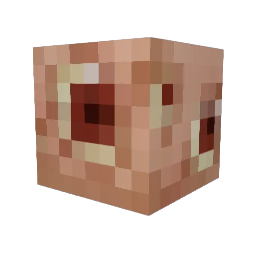 Xaechireon Minecraft avatar head, 3D render