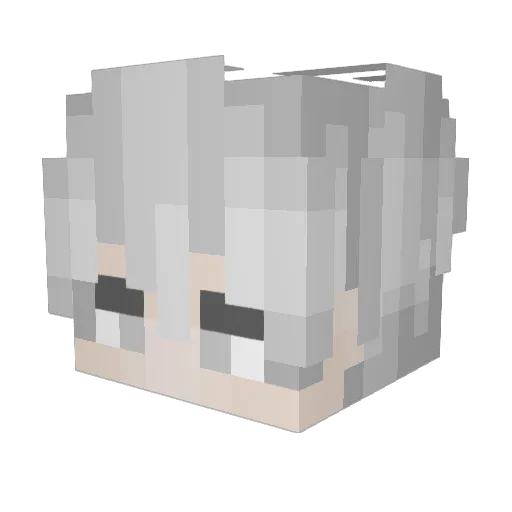 Xaeronzs Minecraft avatar head, 3D render