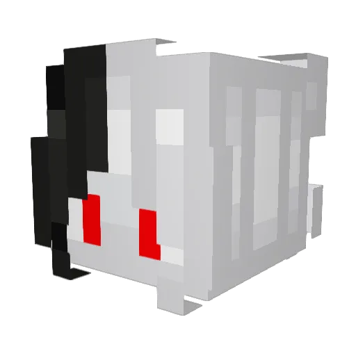 Xaithex Minecraft avatar head, 3D render