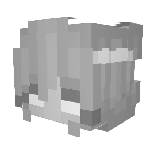Xaithii Minecraft avatar head, 3D render