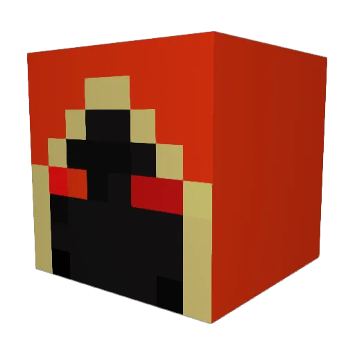 Xaithren Minecraft avatar head, 3D render