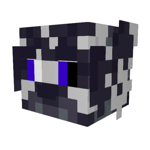 Xakyu Minecraft avatar head, 3D render