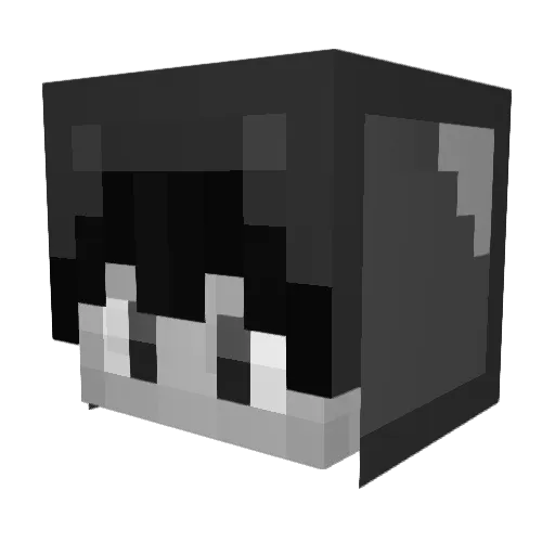 Xalaos Minecraft avatar head, 3D render