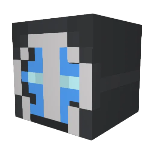 Xalathren Minecraft avatar head, 3D render
