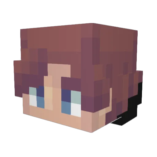 Xaldwinn Minecraft avatar head, 3D render