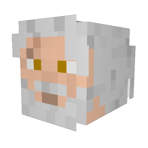 Xalessmh Minecraft avatar head, 3D render