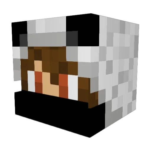 XalexproX Minecraft avatar head, 3D render
