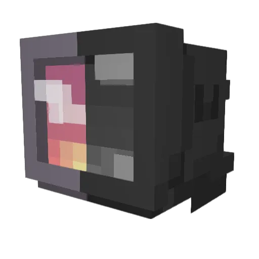 Xalibre Minecraft avatar head, 3D render