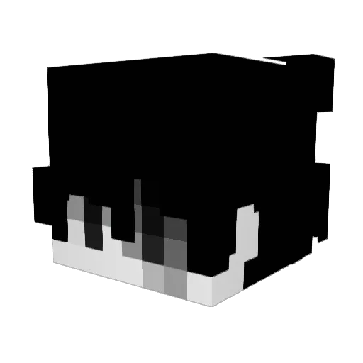 Xaliwar Minecraft avatar head, 3D render