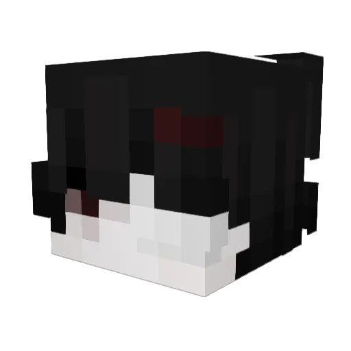 Xalottle Minecraft avatar head, 3D render