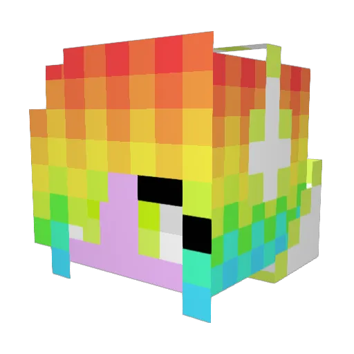 XalphaXhackerX Minecraft avatar head, 3D render