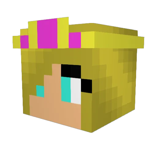 Xalphox Minecraft avatar head, 3D render
