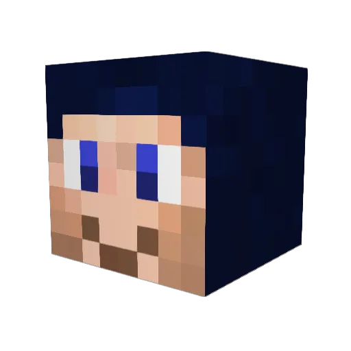 Xalyia Minecraft avatar head, 3D render