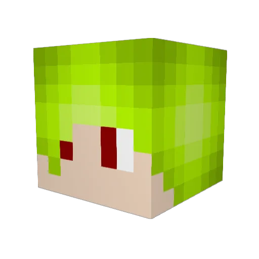 Xalzar04 Minecraft avatar head, 3D render