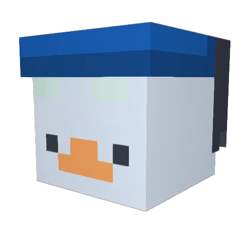 Xamabi Minecraft avatar head, 3D render