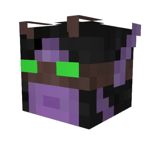Xamshot Minecraft avatar head, 3D render