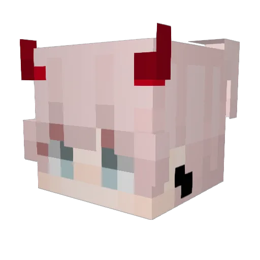 XanMon Minecraft avatar head, 3D render