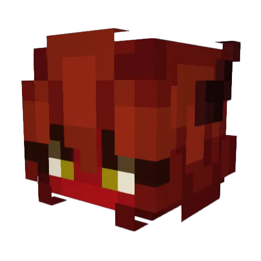 XanXIII Minecraft avatar head, 3D render