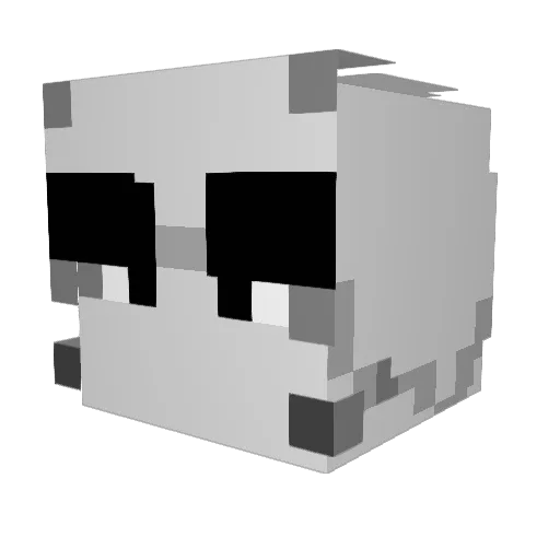 XanXanniest Minecraft avatar head, 3D render